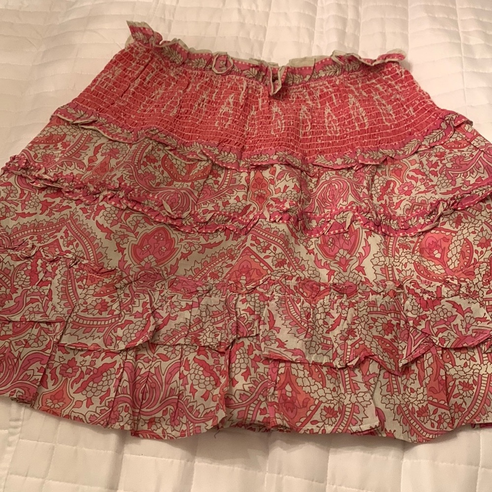 Jennifer & Grace pink with grey/cream skirt. Size XL. NWT.